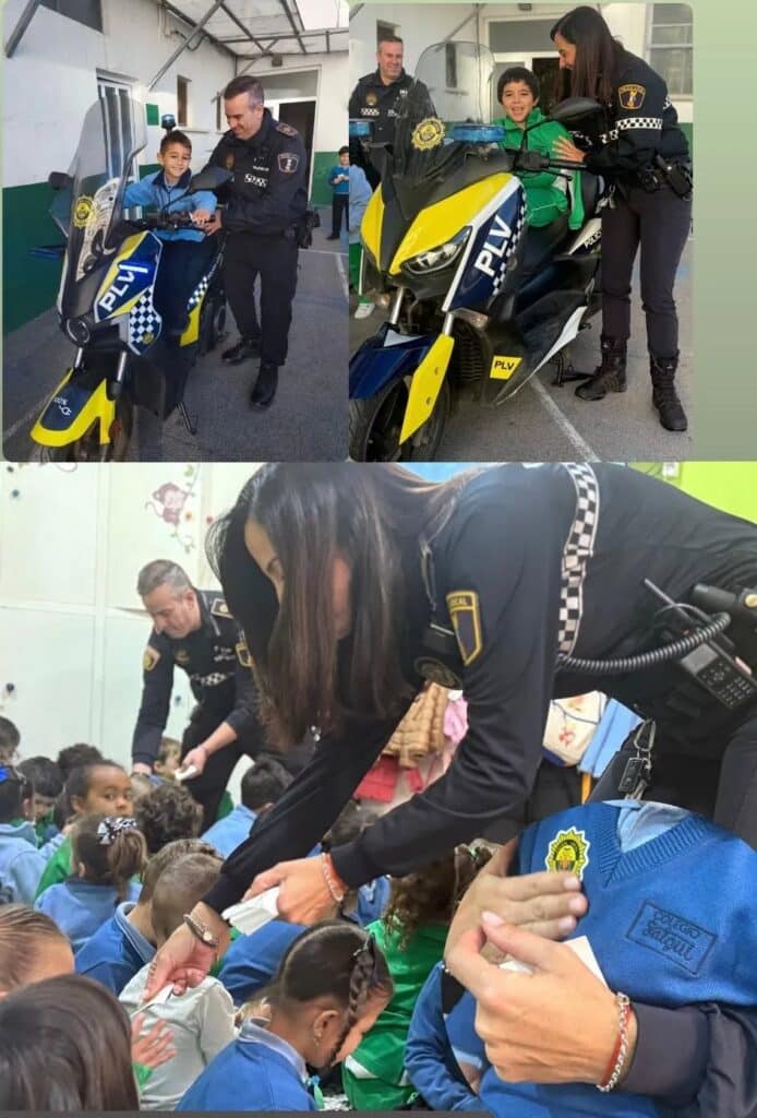 Ayer recibimos 𝐞𝐧 𝐞𝐥 𝐂𝐨𝐥𝐞𝐠𝐢𝐨 𝐒𝐚𝐥𝐠𝐮𝐢 𝐥𝐚 𝐯𝐢𝐬𝐢𝐭𝐚 𝐝𝐞 𝐥𝐚 𝐏𝐨𝐥𝐢𝐜𝐢́𝐚 𝐋𝐨𝐜𝐚𝐥 𝐝𝐞 𝐕𝐚𝐥𝐞𝐧𝐜𝐢𝐚, ...