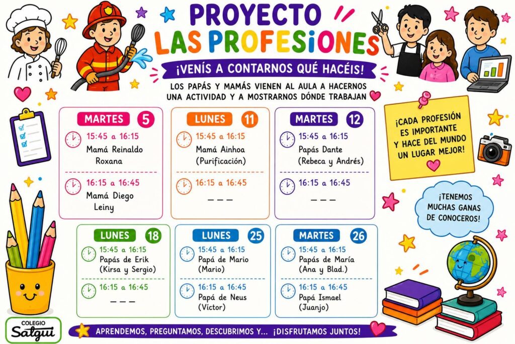 ¡En mayo… el aula se llena de profesiones!...