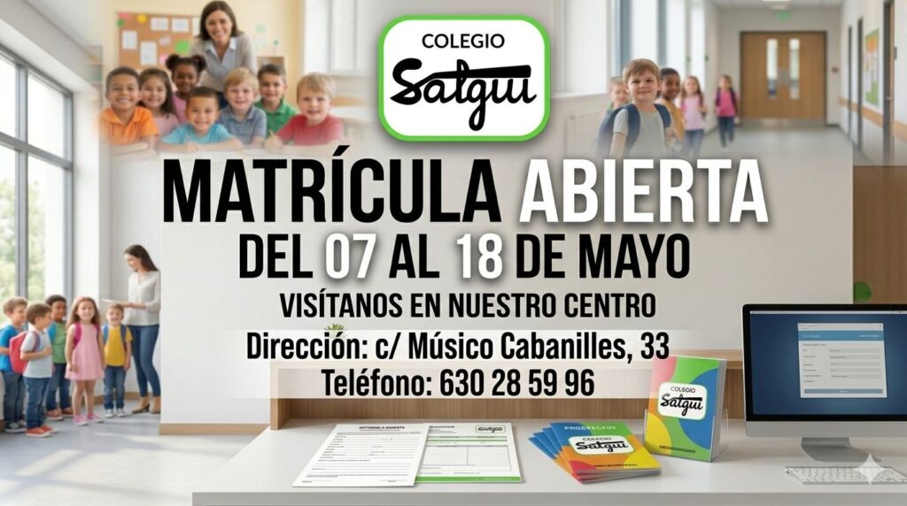 ¡Matrícula abierta!...